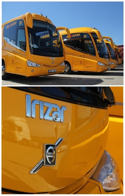 Obrazem: Záběry nových autobusů  IRIZAR na podvozku Volvo B11R EURO VI. 