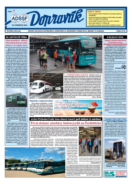 Vyšel Dopravák 7/2014, noviny ADSSF
