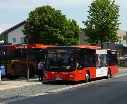 Dopravní pohlednice z německého města Marktredwitz 