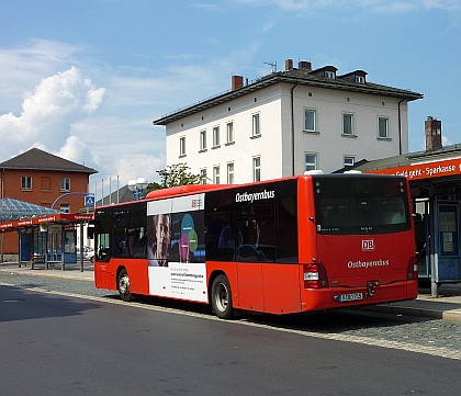 Dopravní pohlednice z německého města Marktredwitz 