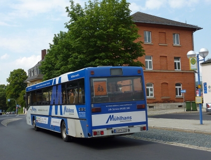 Dopravní pohlednice z německého města Marktredwitz 