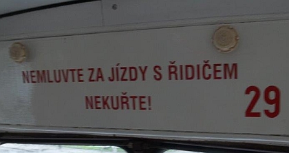 Ze sobotní jízdy trolejbusu Škoda 8 Tr v Ostravě