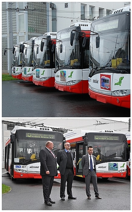 Nové trolejbusy MDPO se představily 26.8.2914 v Opavě