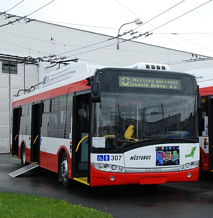 Nové trolejbusy MDPO se představily 26.8.2914 v Opavě