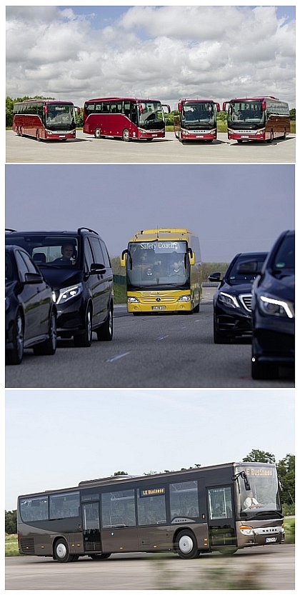 Autobusy značky Mercedes-Benz a Setra na IAA 2014 v Hannoveru