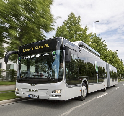 Kloubový MAN Lion's City GL CNG je &quot;Bus of the Year 2015&quot;