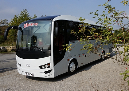 Fotoreportáž z prezentace krátkého tureckého autokaru Visigo EURO 6 4.9.2014