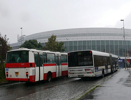 Deštivé loučení s Karosami B 731 v Praze