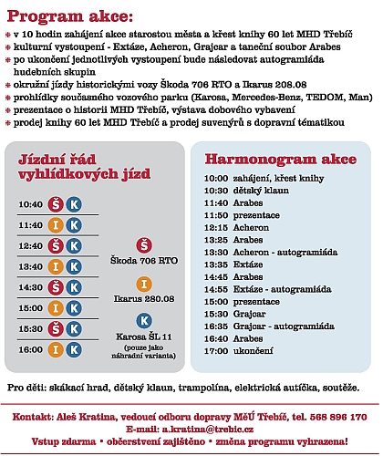 Oslavy 60 let MHD Třebíč 20. 9. 2014