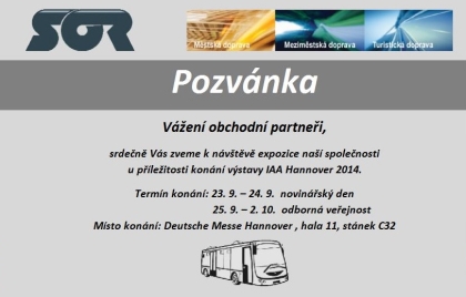 Světová premiéra elektrobusu SOR EBN 11,1 na IAA v Hannoveru obrazem