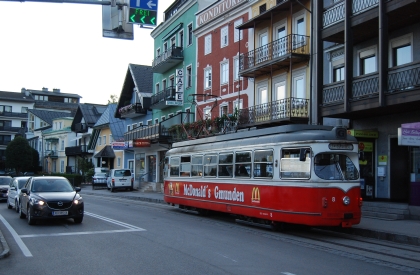 Dopravní pohlednice ze Solné komory II.: Horská dráha  Schafberg 