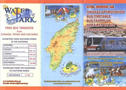 Autobusová pohlednice z řeckého ostrova Rhodos