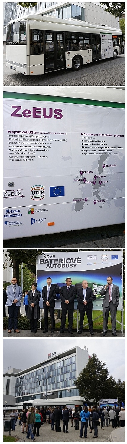 V Plzni byl veřejně představen projekt ZeEUS spolu s elektrobusem