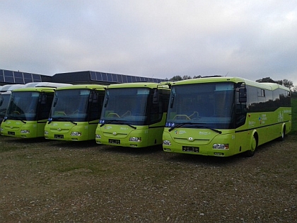 První záběry autobusů společnosti BusLine v designu Ústeckého kraje