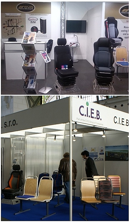 Výrobce sedadel  v České republice společnost C.I.E.B. v Brandýse nad Orlicí