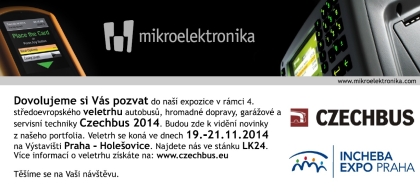 Pozvánka na veletrh Czechbus 2014: Mikroelektronika
