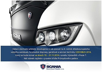 Pozvánka na veletrh Czechbus 2014: Scania