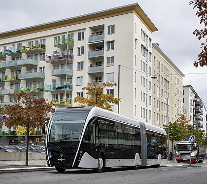 Plynový autobus Scania Van Hool Exqui.City  pro město a BRT