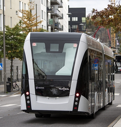 Plynový autobus Scania Van Hool Exqui.City pro město a BRT