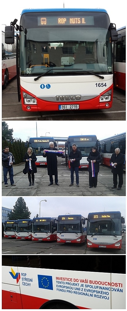 Pět nových autobusů IVECO Crossway LE v provozu u ČSAD Střední Čechy