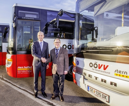 Dodávka 21 autobusů Setra MultiClass do Rakouska