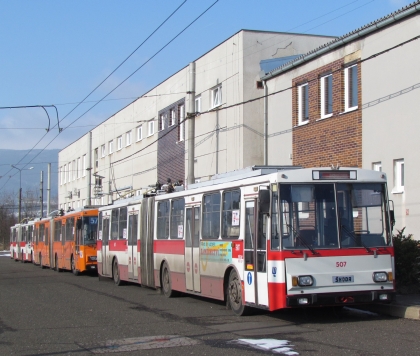 Dodávka  nových trolejbusů ze Škody Electric do Ústí nad Labem 