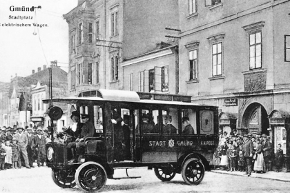 K historii trolejbusové dopravy v Gmündu - Českých Velenicích