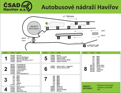 Nové autobusové nádraží v Havířově začíná od 16.2.2015 sloužit cestujícím