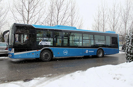 BUSportál SK: Autobus na skvapalnený zemný plyn (LNG) skúšajú v Dunajskej Strede