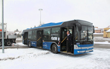 BUSportál SK: Autobus na skvapalnený zemný plyn (LNG) skúšajú v Dunajskej Strede