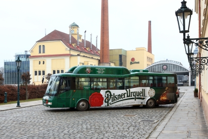 Od ledna 2015 vozí turisty v Plzeňském Prazdroji nový autobus