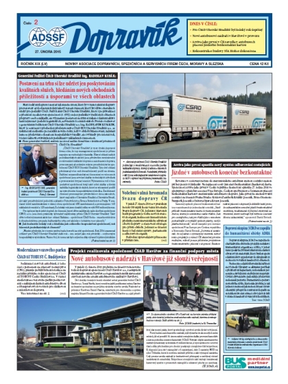 Vychází Dopravák 2/2015, noviny ADSSF