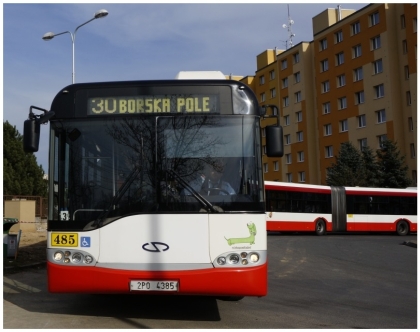 V rámci projektu HeERKUL zkouší PMDP tříčlánkový autobus Solaris