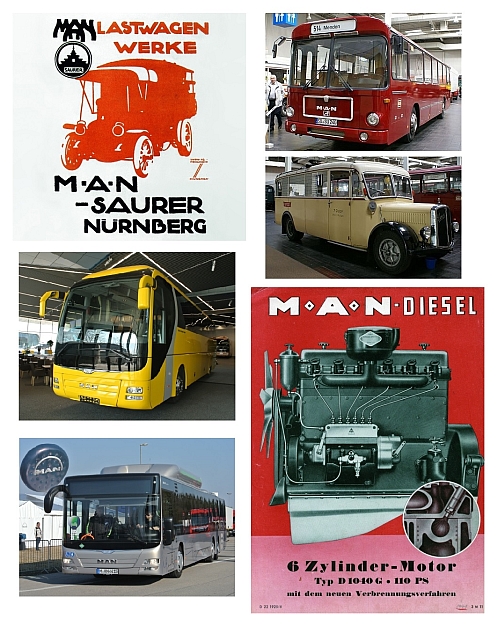 100 let nákladních vozidel a autobusů MAN 