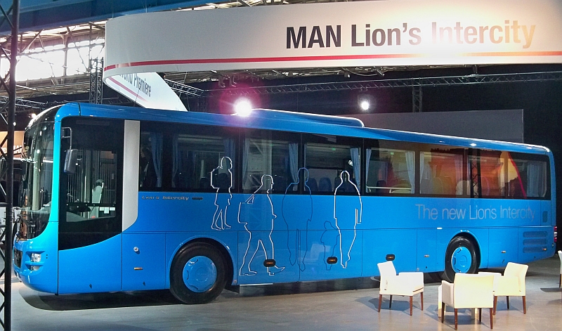 Světová premiéra autobusu MAN Lion´s Intercity podrobně. Další fotografie.