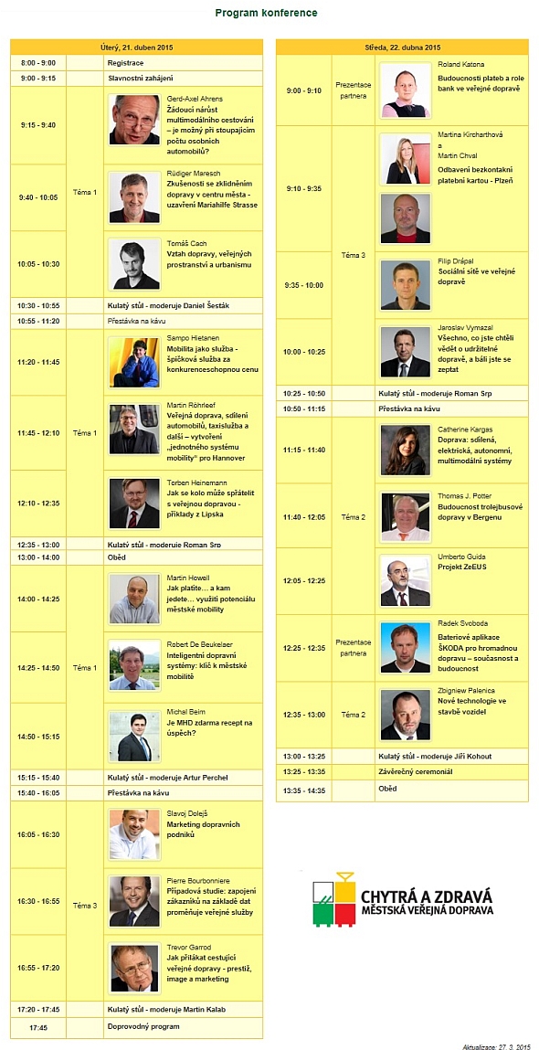 Konference Chytrá a zdravá městská veřejná doprava  s účastníky z 15 zemí