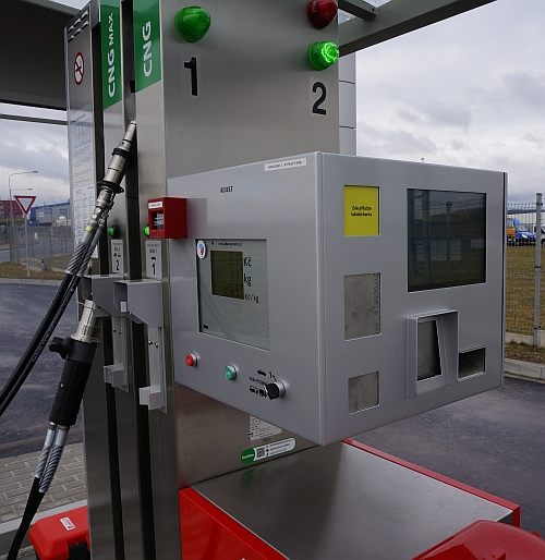 Podrobnosti k plnicí stanici CNG v Nýřanech na sjezdu 93 z dálnice D5