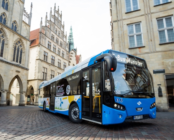 Pět elektrobusů VDL Citea pro Münster, čtyři  v rámci projektu  ZeEUS