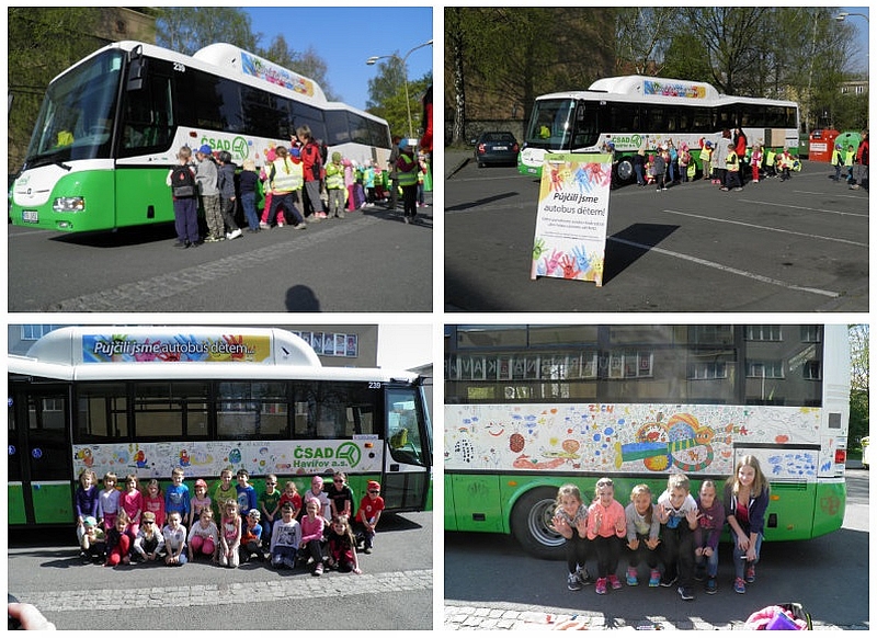 Do provozu MHD Havířova a Frýdku-Místku vyjely autobusy pomalované dětmi