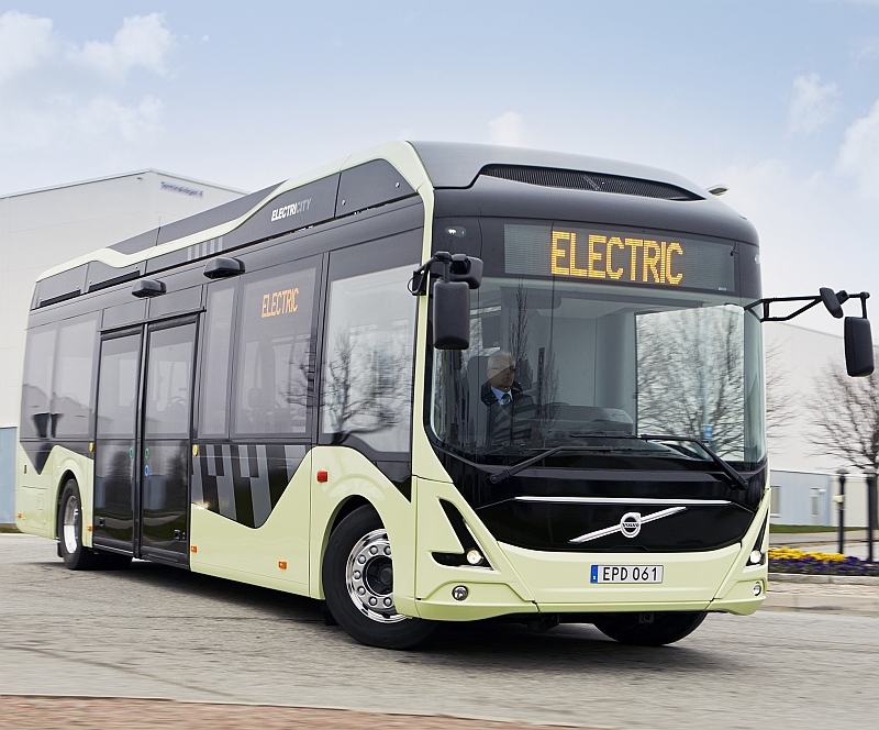 První čistě elektrický autobus Volvo v Göteborgu