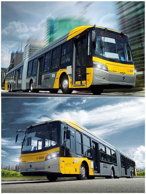 Obrazem: Dvoučlánkové autobusy pro systémy BRT na bázi Mercedes-Benz