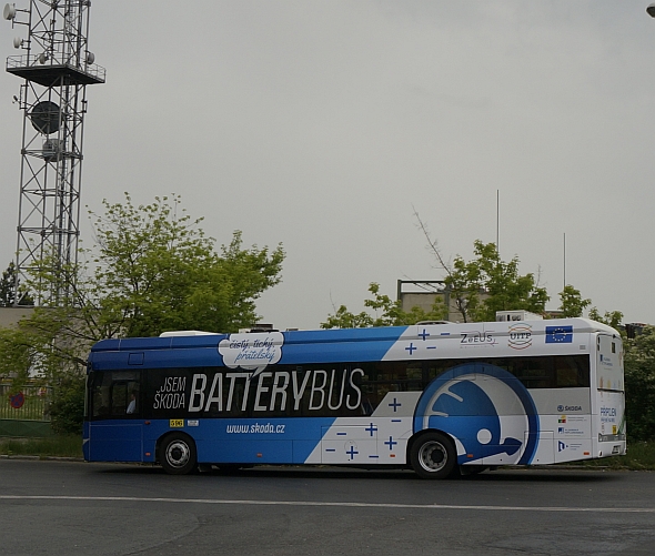 Druhý rychlonabíjecí elektrobus Škoda pro projekt ZeEUS v testovacím provozu