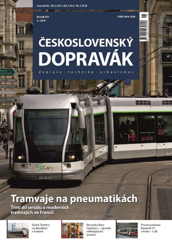 Vyšlo 2.  číslo časopisu ČESKOSLOVENSKÝ DOPRAVÁK 2015