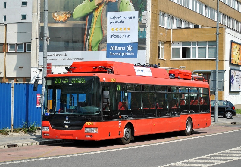 1. června byla trolejbusová linka číslo 210 v Bratislavě prodloužena