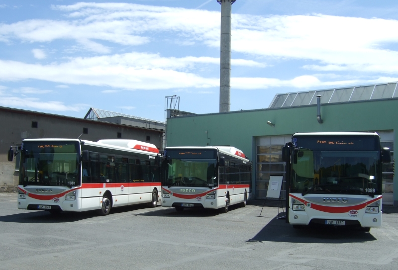 Nové autobusy Iveco  Urbanway  CNG pro  ČSAD MHD Kladno 