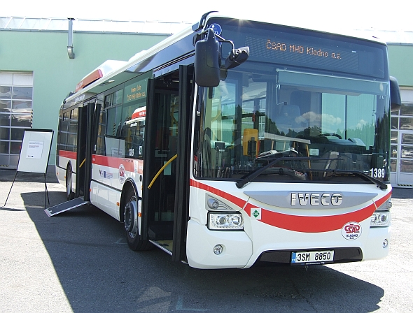 Nové autobusy Iveco  Urbanway  CNG pro  ČSAD MHD Kladno 