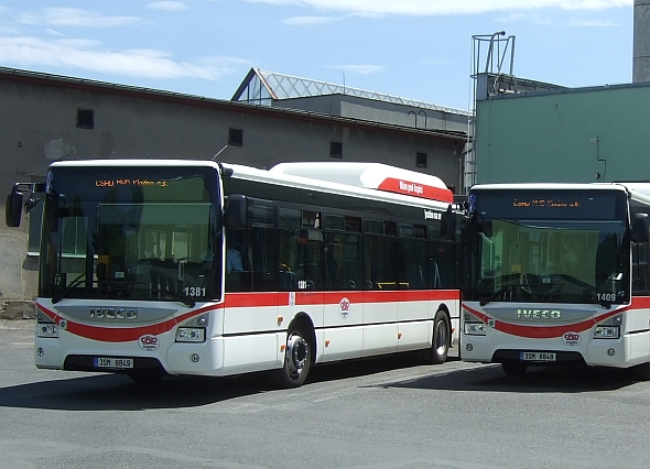 Nové autobusy Iveco  Urbanway  CNG pro  ČSAD MHD Kladno 