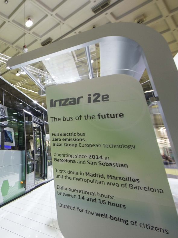 Španělský Irizar představuje elektrobus na UITP v Miláně