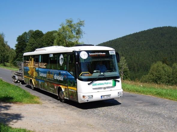 Zelené autobusy a cyklobusy po Šumavě zahájí provoz od neděle 14. června