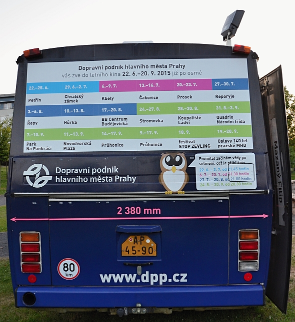 Obrazem: Kinobus DPP 2015